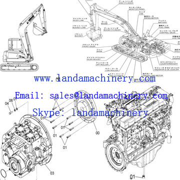 Hitachi ZX450 Excavator Engine Drive Coupling Flywheel Hydraulic Pump