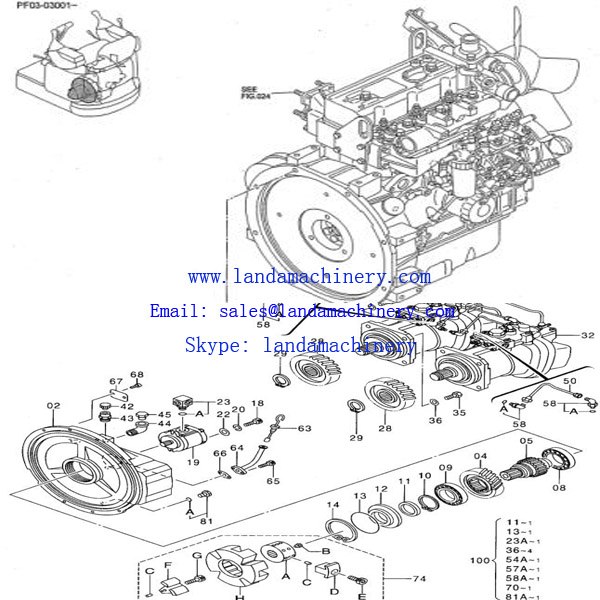 CAT 124-1661 178-6447 Excavator Pump Shaft Hub Coupling Engine Flywheel