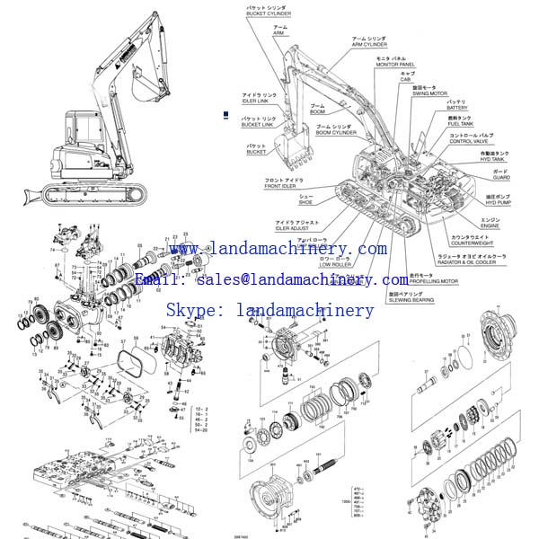 HPV118 Hydraulic Pump Shaft Hitachi excavator ZX270 2052080 2052079